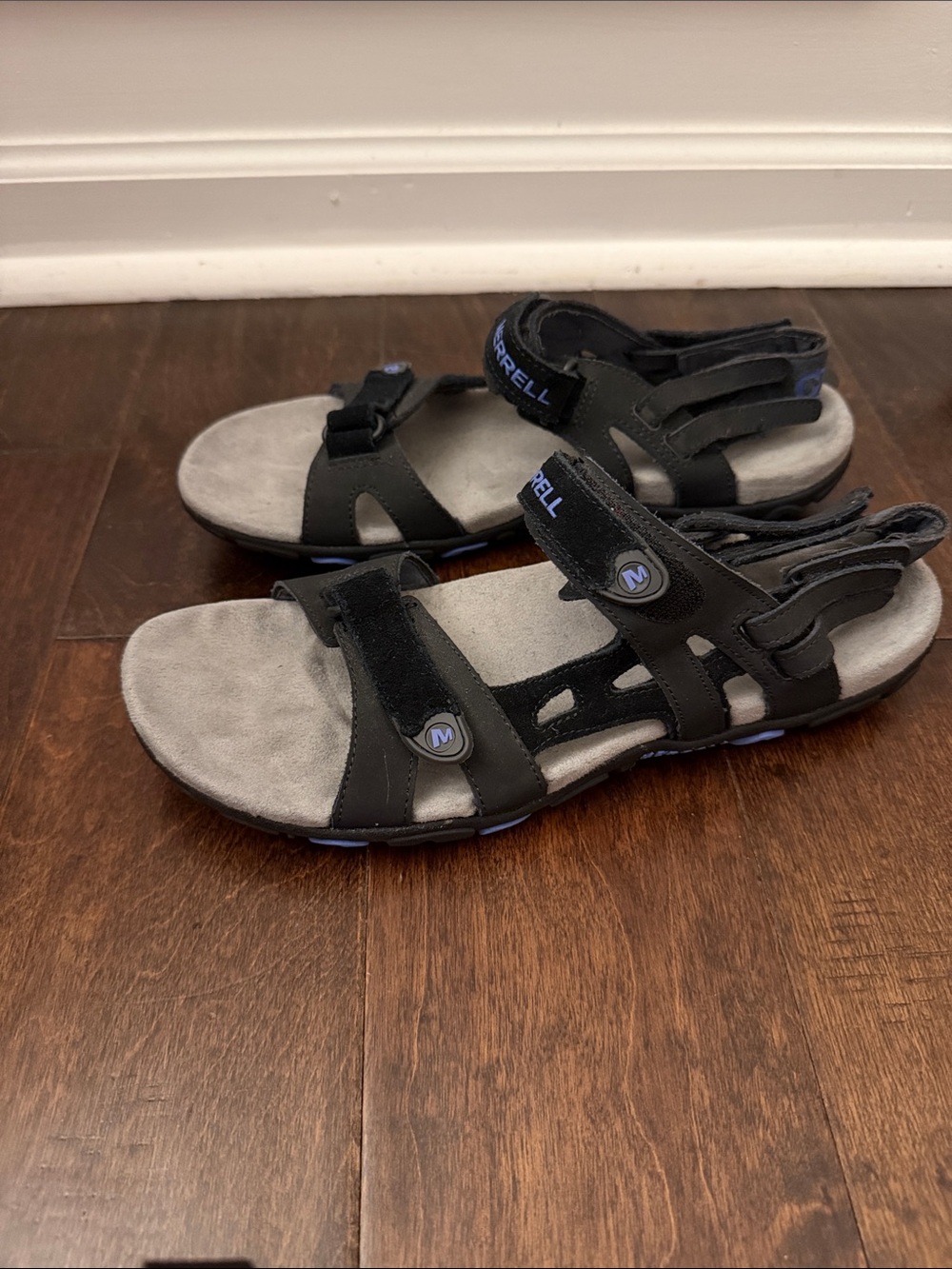 Merrell Womens Sandspur Convertible Sport Sandals Size 11 Black Flat Strappy